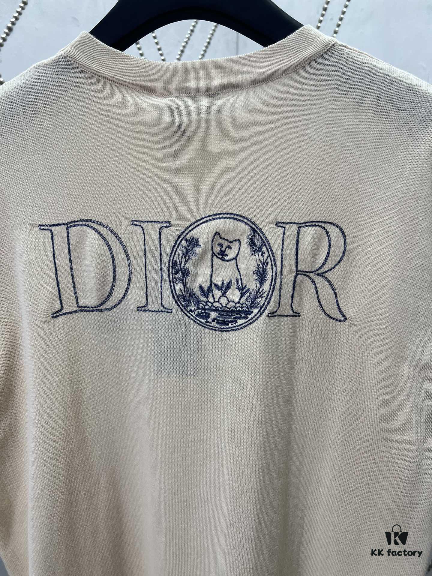 Dior 25SS New Arrivals Knit T-Shirt from the DIOR AND HYLTON NEL Collaboration Collection