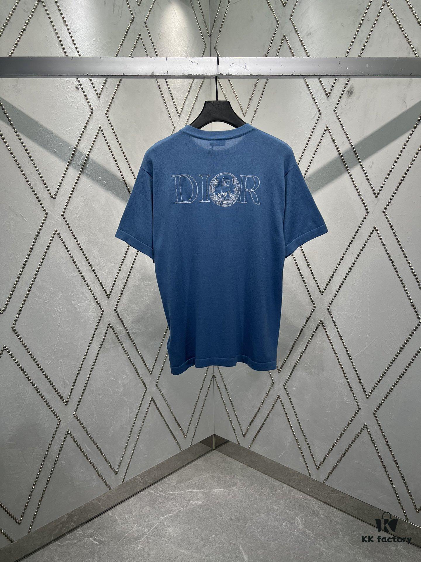 Dior 25SS New Knit T-Shirt from the DIOR AND HYLTON NEL Collaboration Collection