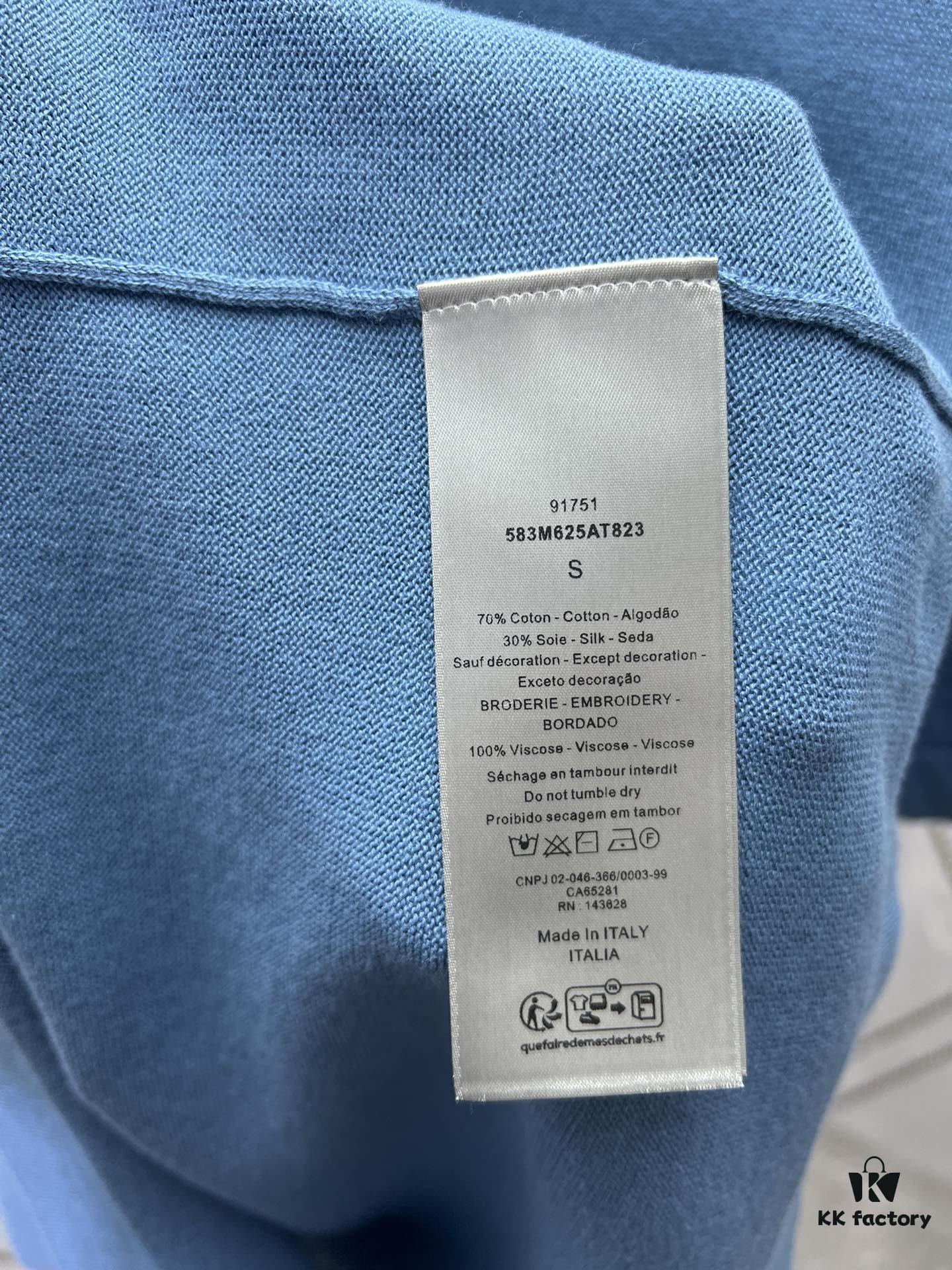 Dior 25SS New Knit T-Shirt from the DIOR AND HYLTON NEL Collaboration Collection