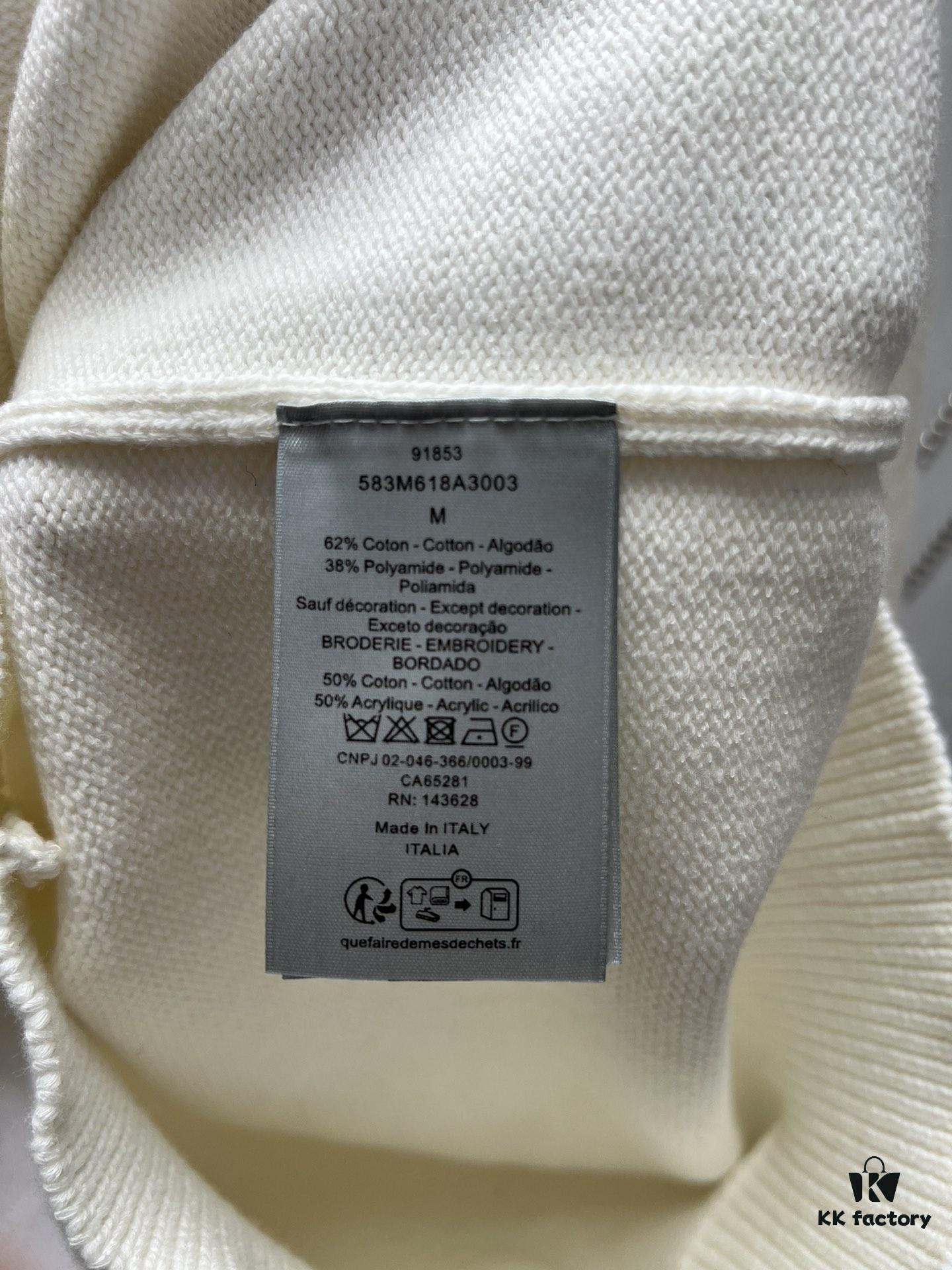 Dior 25SS New Arrivals Knitwear Featuring the Dior For My Real Friends Logo from the DIOR AND HYLTON NEL Collaboration Collection