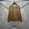 Dior 25SS Classic Best-Selling Reversible Cashmere Hooded Cardigan with Vintage Flower Pattern, High-End Version, Unisex