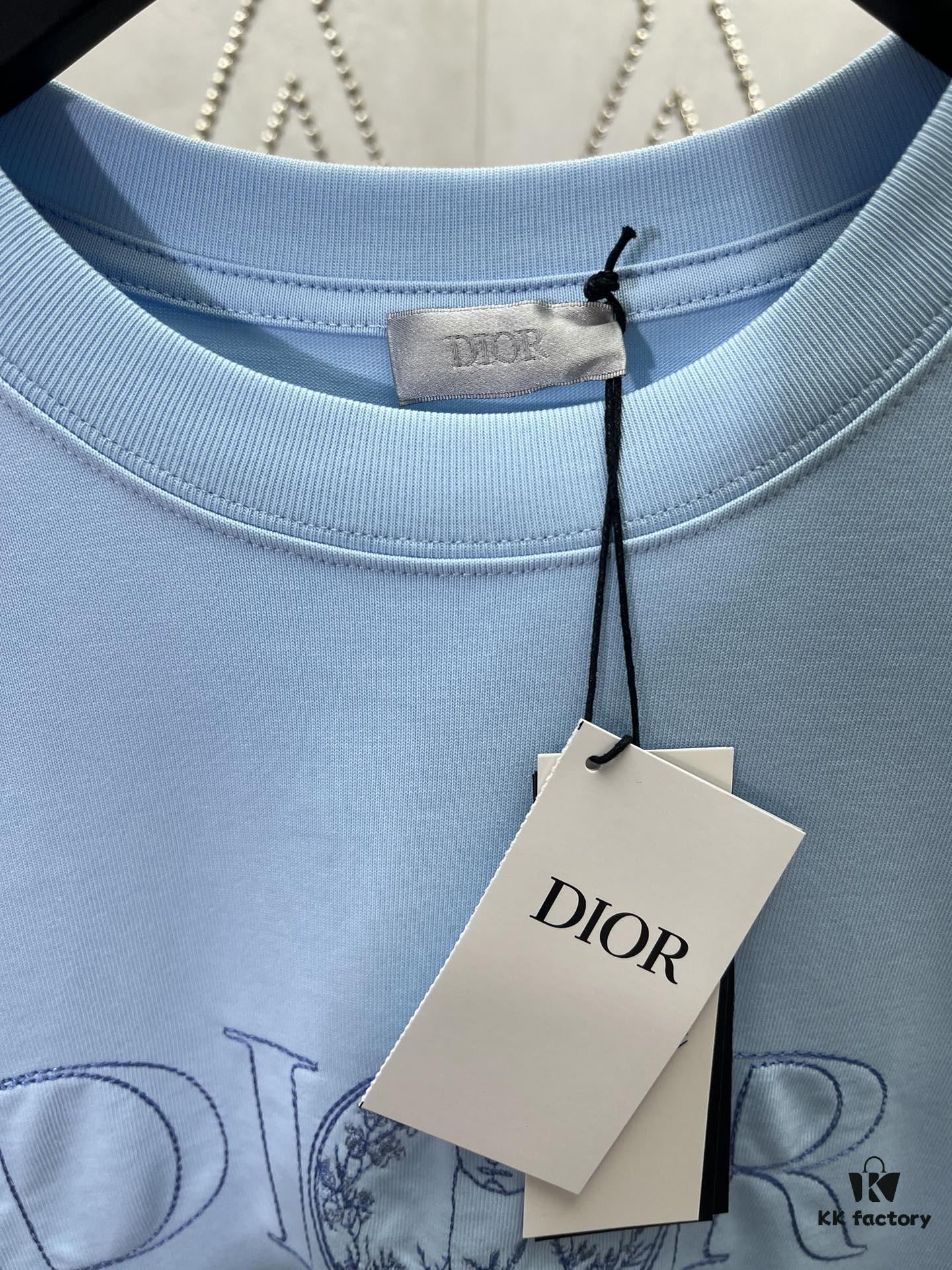 Dior 25SS New Arrival T-Shirt Featuring Signature Motif from the Dior and Hylton Nel Collaboration Collection