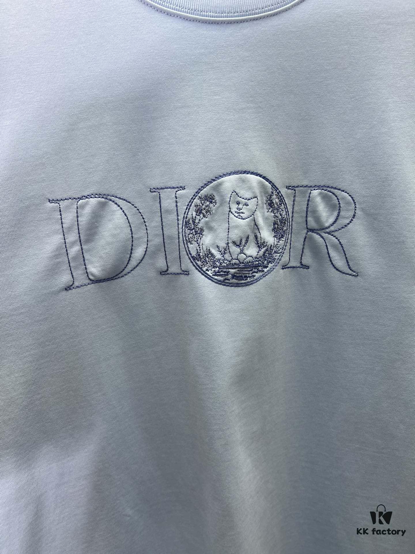 Dior 25SS New Arrival T-Shirt Featuring Signature Motif from the Dior and Hylton Nel Collaboration Collection