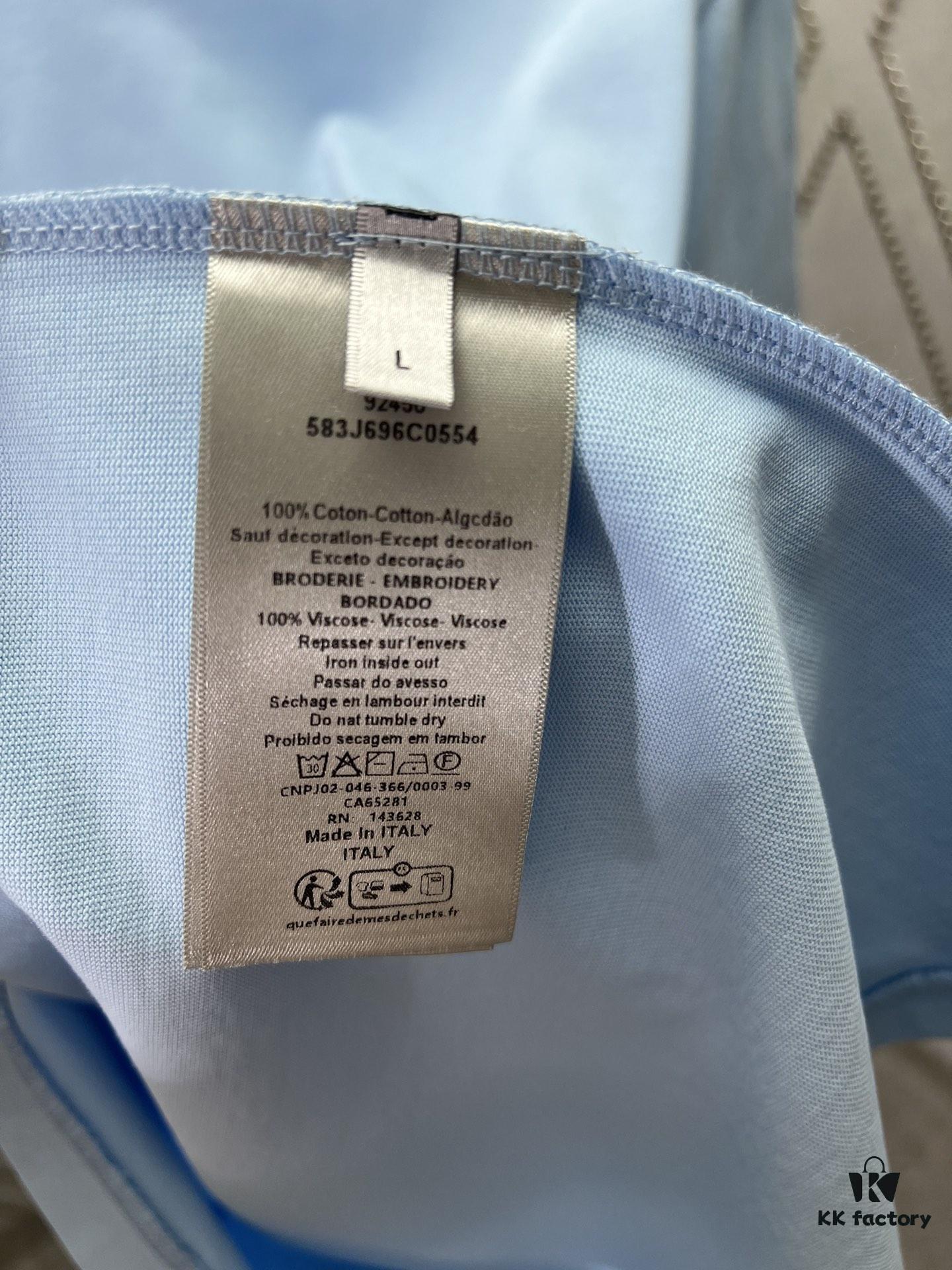 Dior 25SS New Arrival T-Shirt Featuring Signature Motif from the Dior and Hylton Nel Collaboration Collection