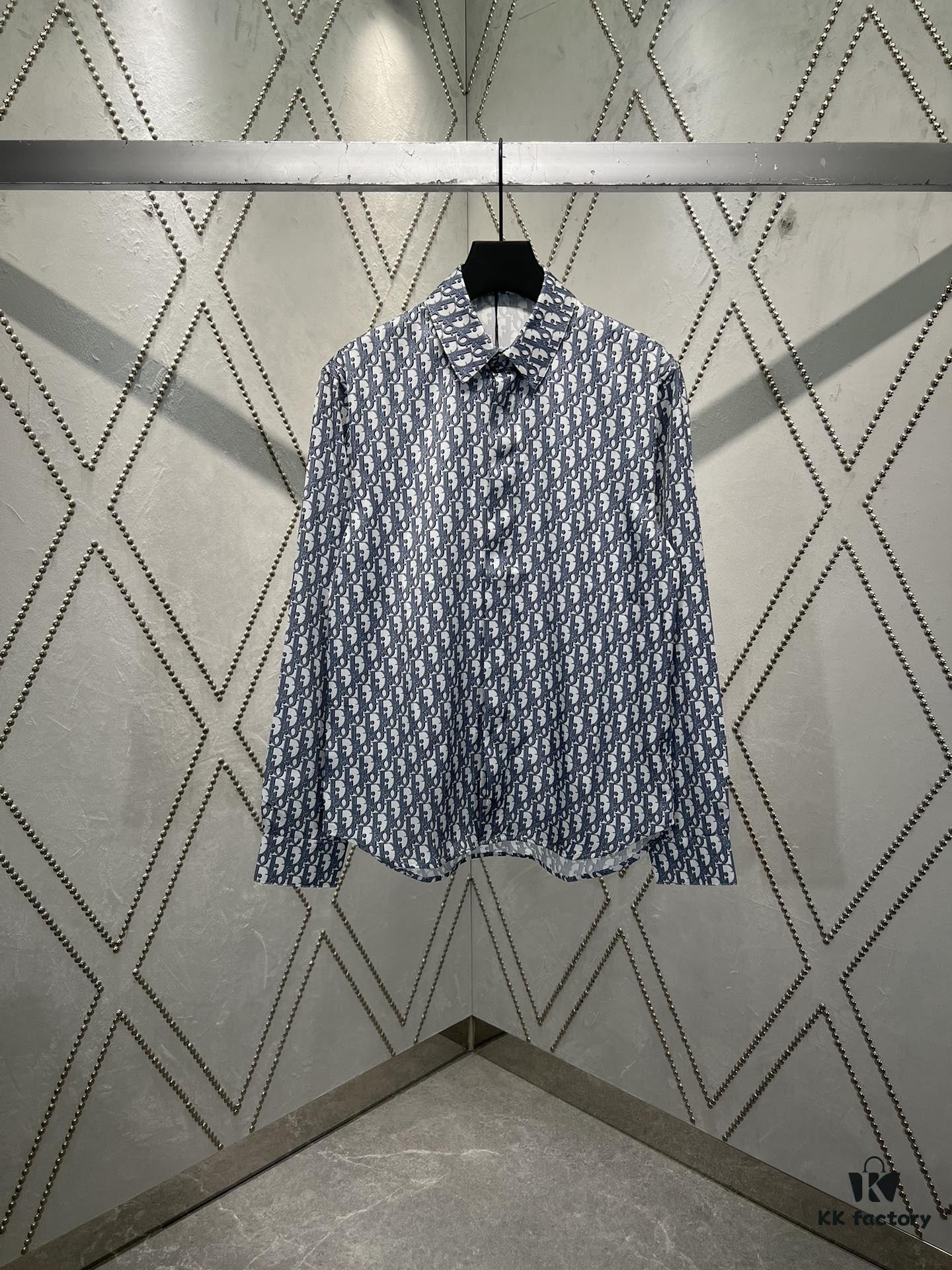 Dior 25SS New Arrival Outerwear Shirt Featuring the Iconic Oblique Print