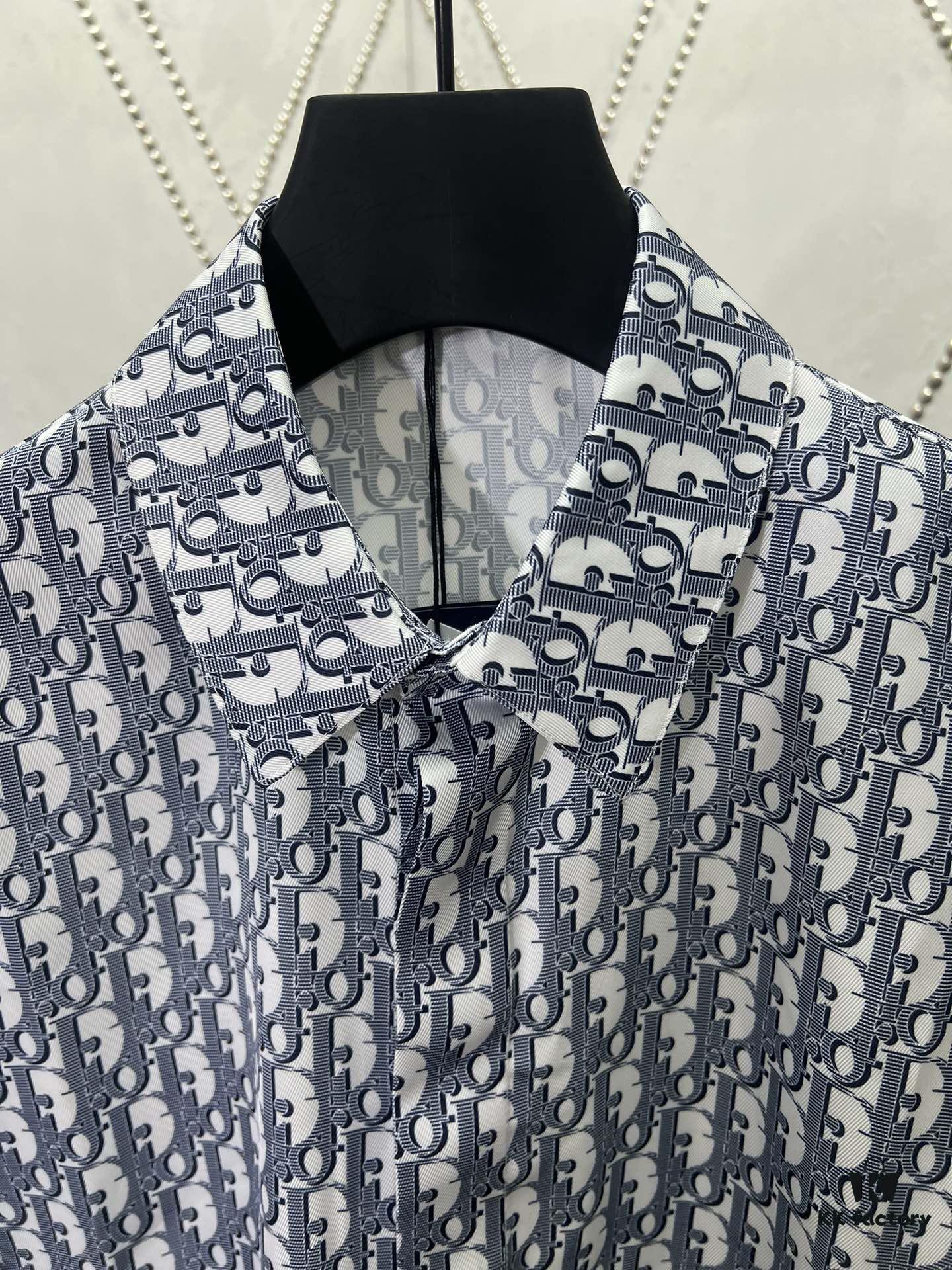 Dior 25SS New Arrival Outerwear Shirt Featuring the Iconic Oblique Print