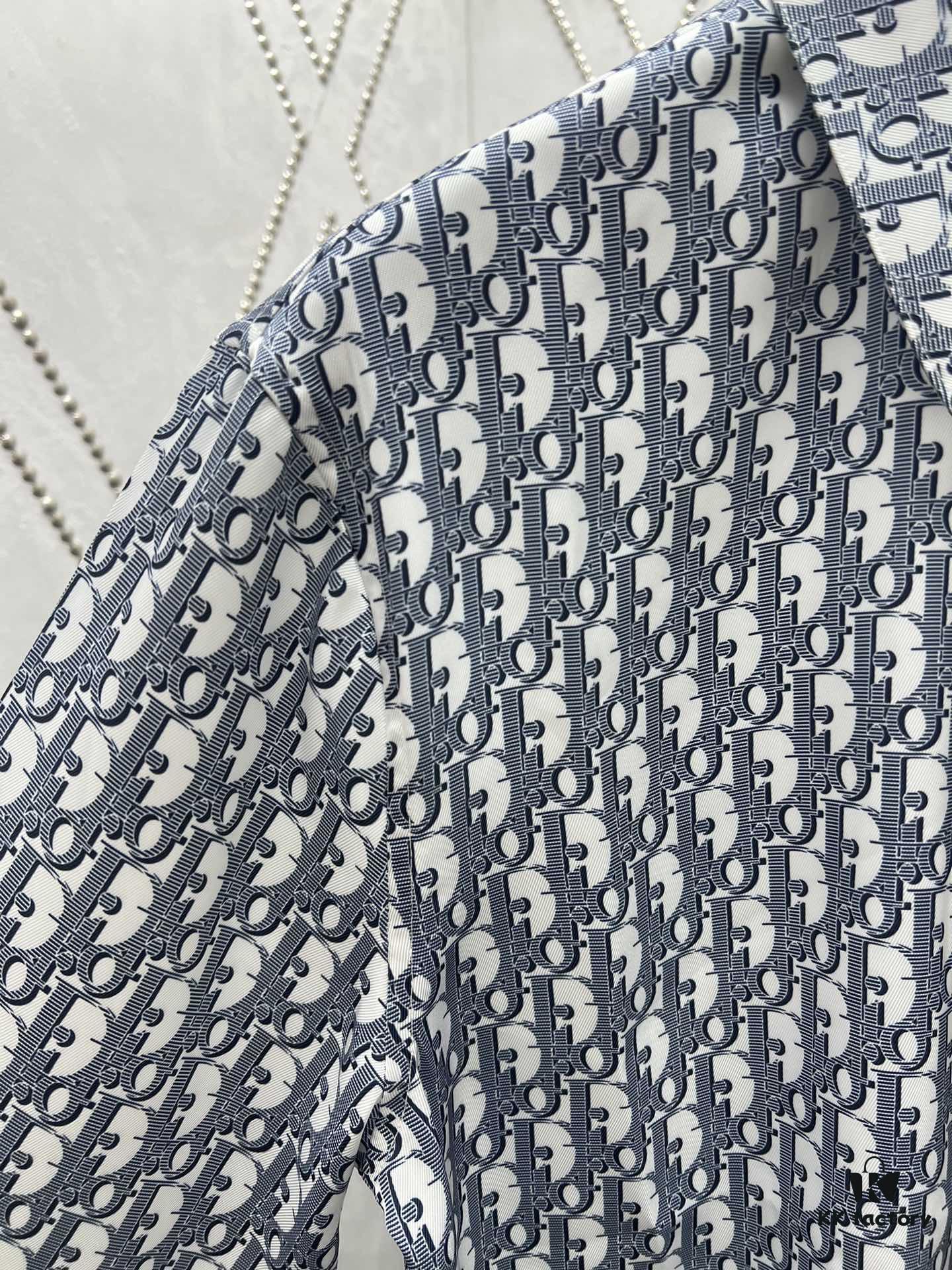 Dior 25SS New Arrival Outerwear Shirt Featuring the Iconic Oblique Print