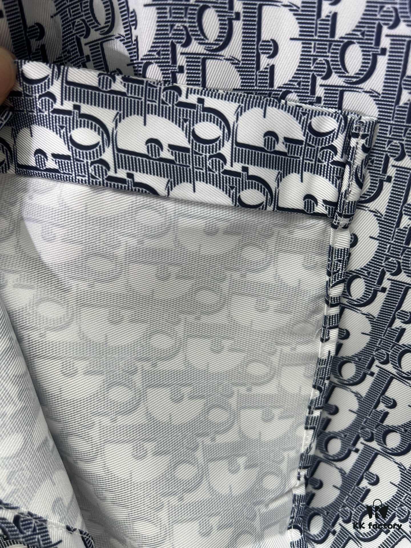 Dior 25SS New Arrival Outerwear Shirt Featuring the Iconic Oblique Print