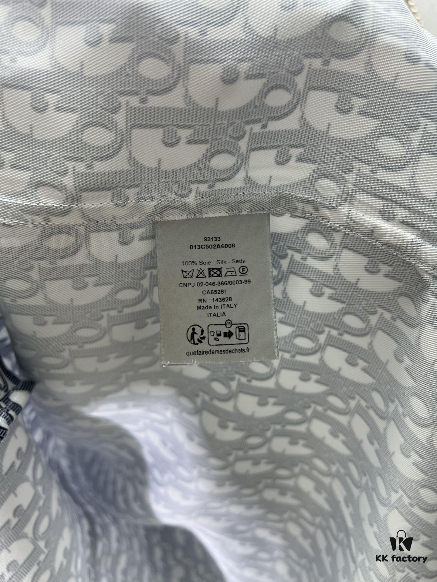 Dior 25SS New Arrival Outerwear Shirt Featuring the Iconic Oblique Print