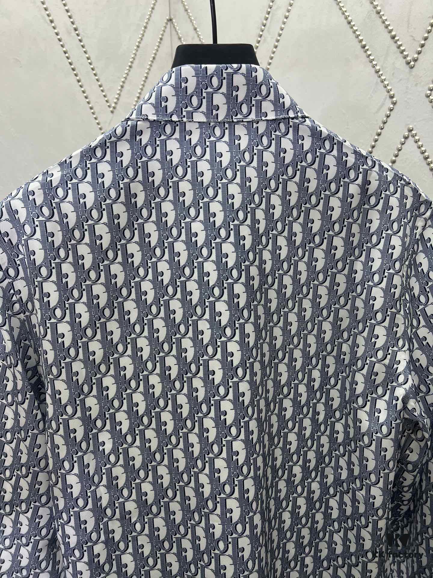 Dior 25SS New Arrival Outerwear Shirt Featuring the Iconic Oblique Print