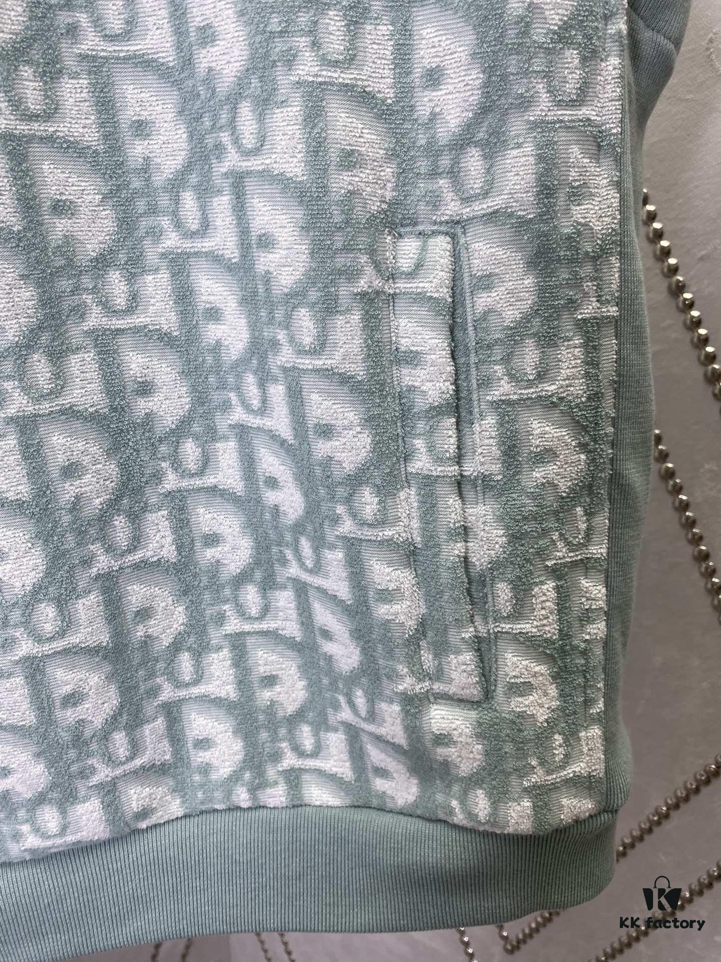 Dior 24SS New Arrival Sleeveless Hooded Sweatshirt from the 2024 Beachwear Capsule Collection, Featuring the Iconic Oblique Print