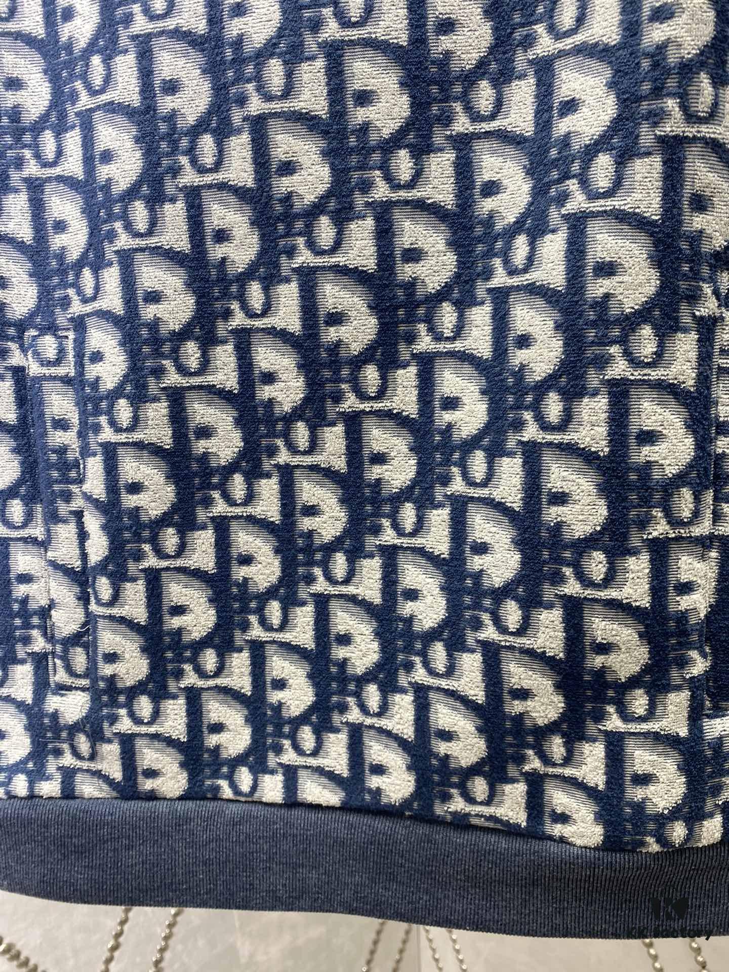 Dior 24SS New Arrival Sleeveless Hooded Sweatshirt from the 2024 Beachwear Capsule Collection, Featuring the Iconic Oblique Print