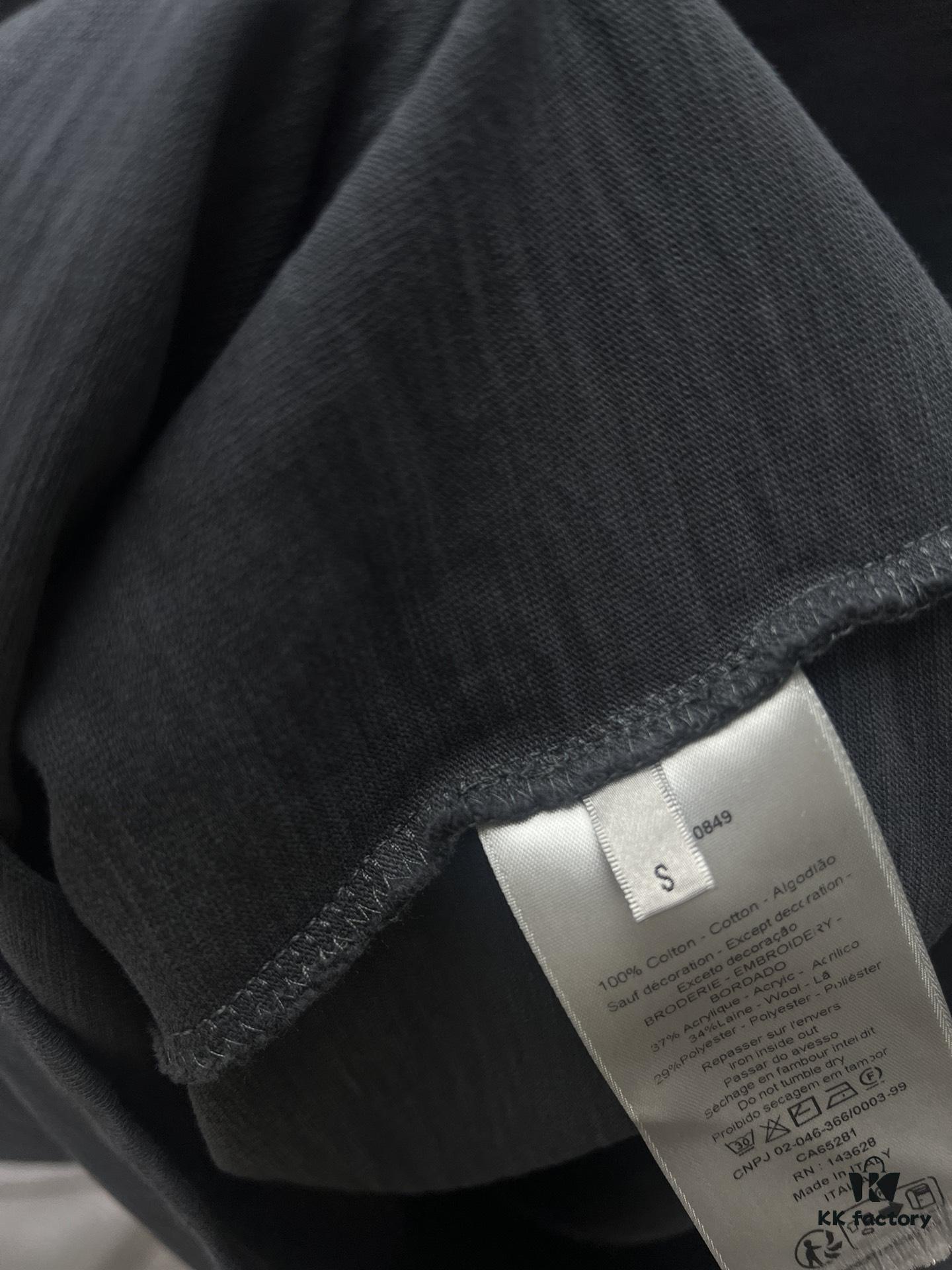 Dior 25SS New Arrival T-Shirt from the Dior and Hylton Nel Collaboration Collection Features 'Dior For My Real Friends' Logo