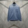 Dior 25SS Spring Collection New Arrival Denim Shirt with Single-Breasted Button Closure and Chest Embroidered Logo Unisex Style