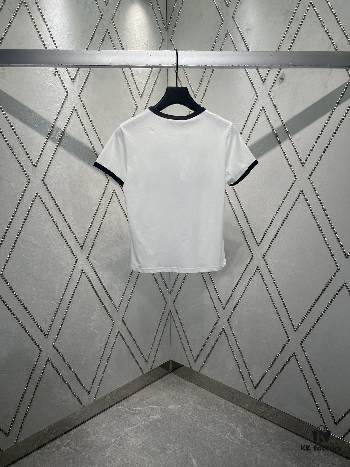 Dior 25SS Early Spring New Arrival Sporty Checkered Print T-Shirt
