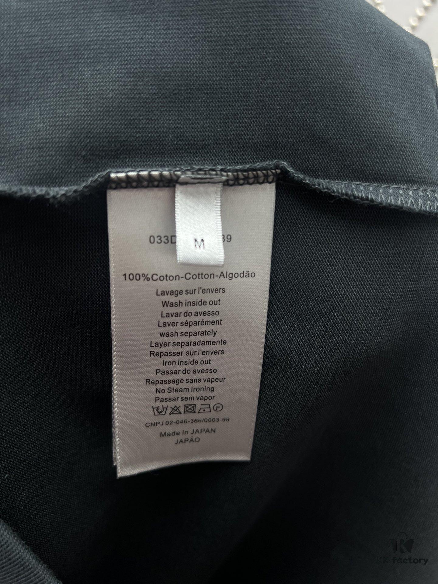 Dior 25SS Spring Collection Limited Edition Snake Year Embroidered Letter Short Sleeve T-Shirt Unisex