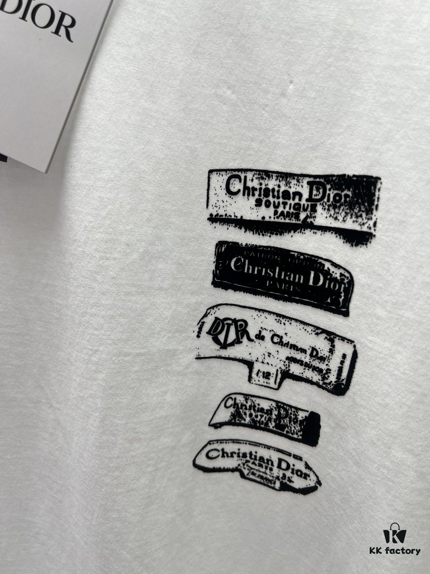 Dior 25SS New Arrival T-Shirt Featuring Dior Archives Labels