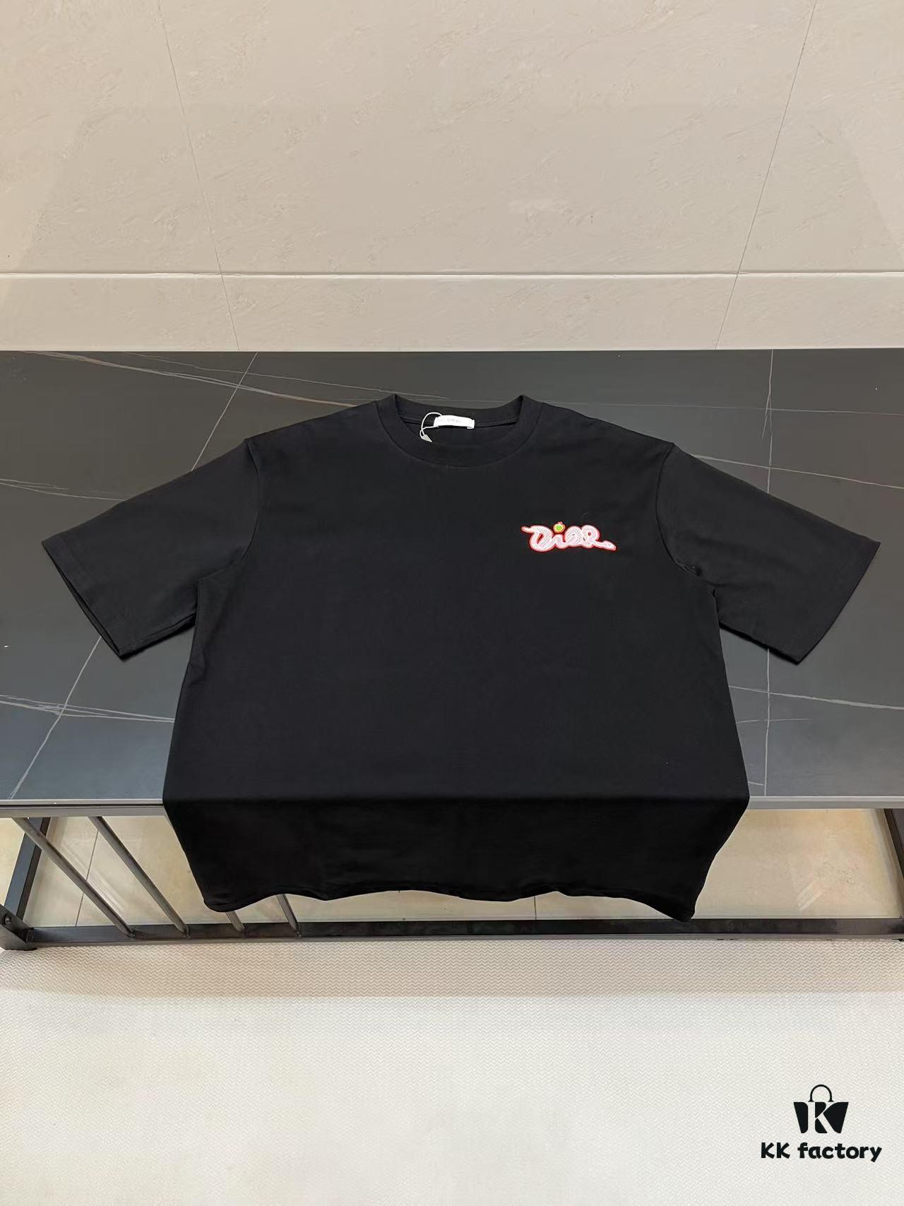 DIOR 2025 Year of the Snake Limited Edition Embroidered Snake Short Sleeve T-Shirt