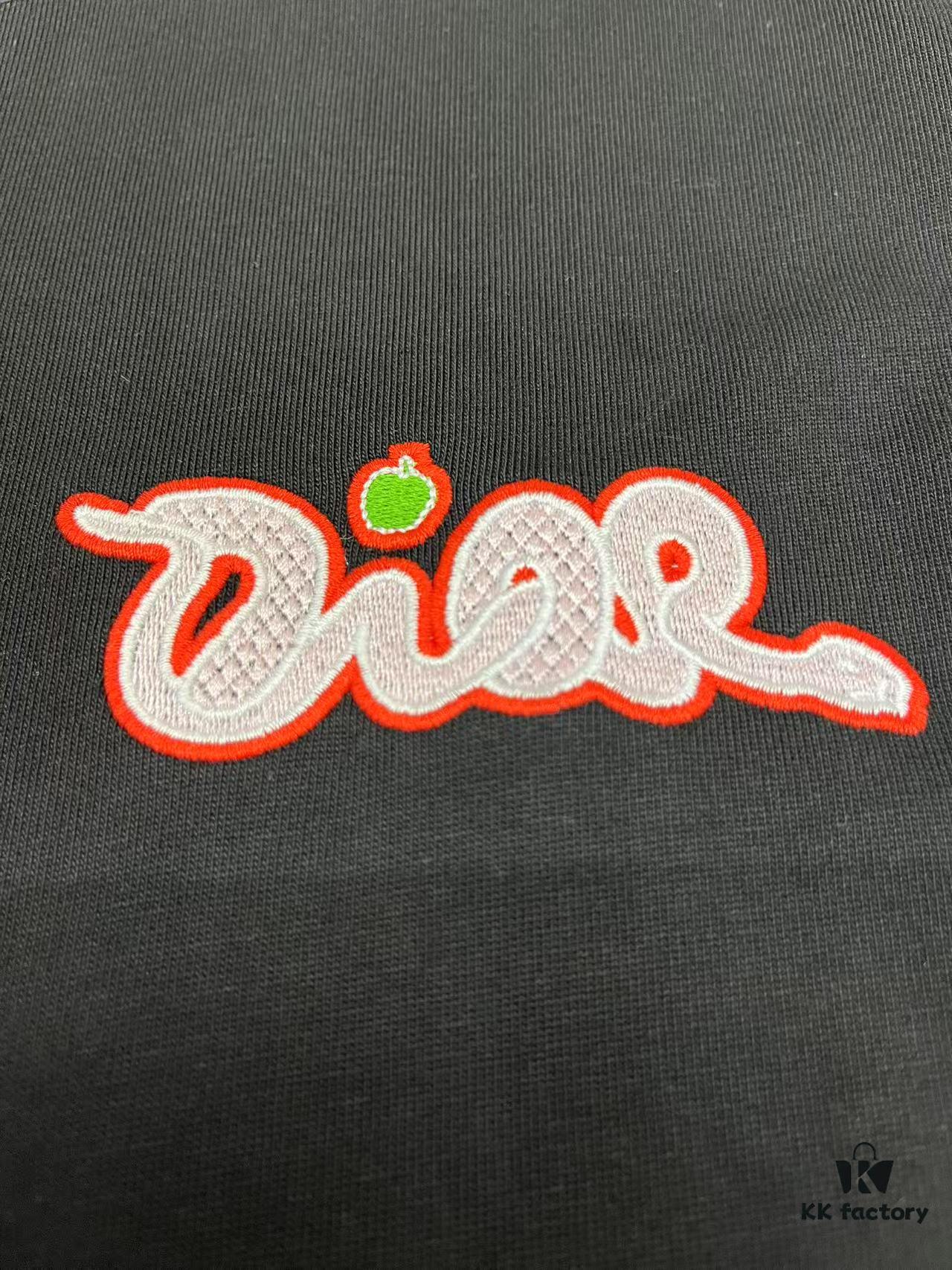 DIOR 2025 Year of the Snake Limited Edition Embroidered Snake Short Sleeve T-Shirt