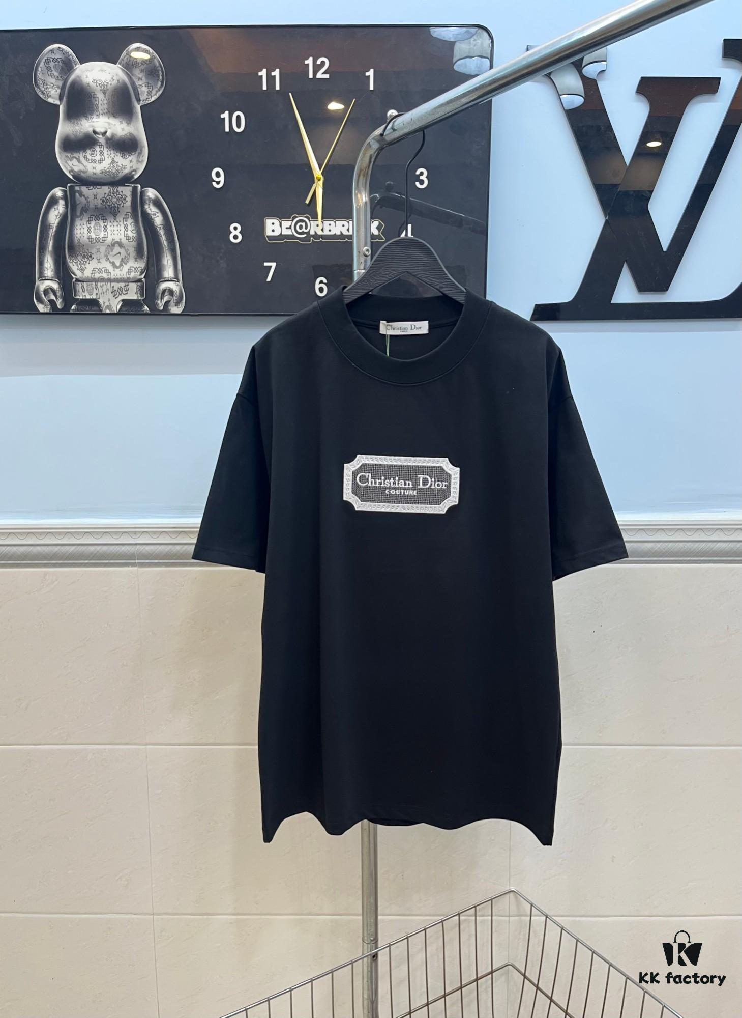 DIOR New Classic Embroidered Short Sleeve T-Shirt