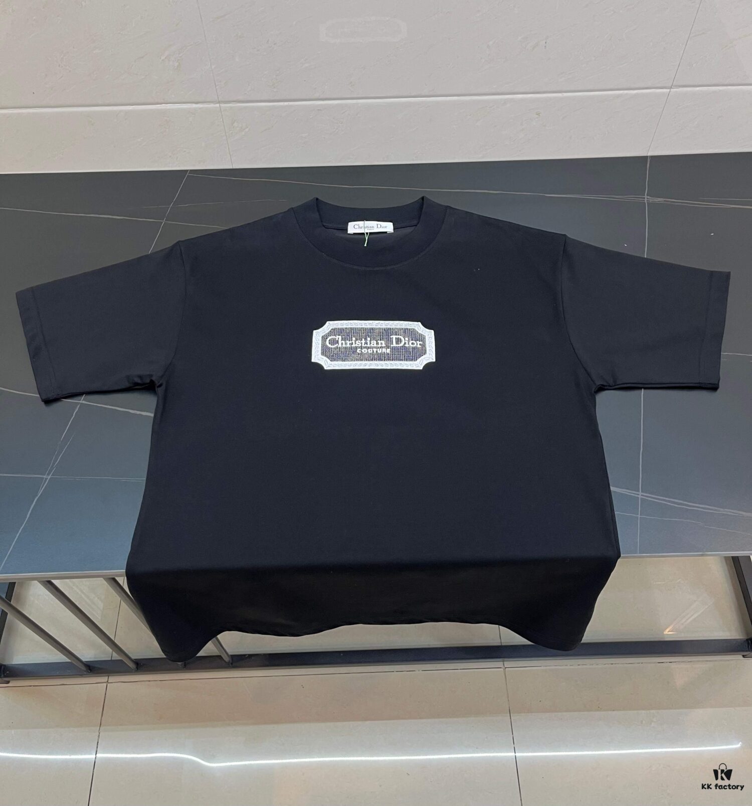 DIOR New Classic Embroidered Short Sleeve T-Shirt