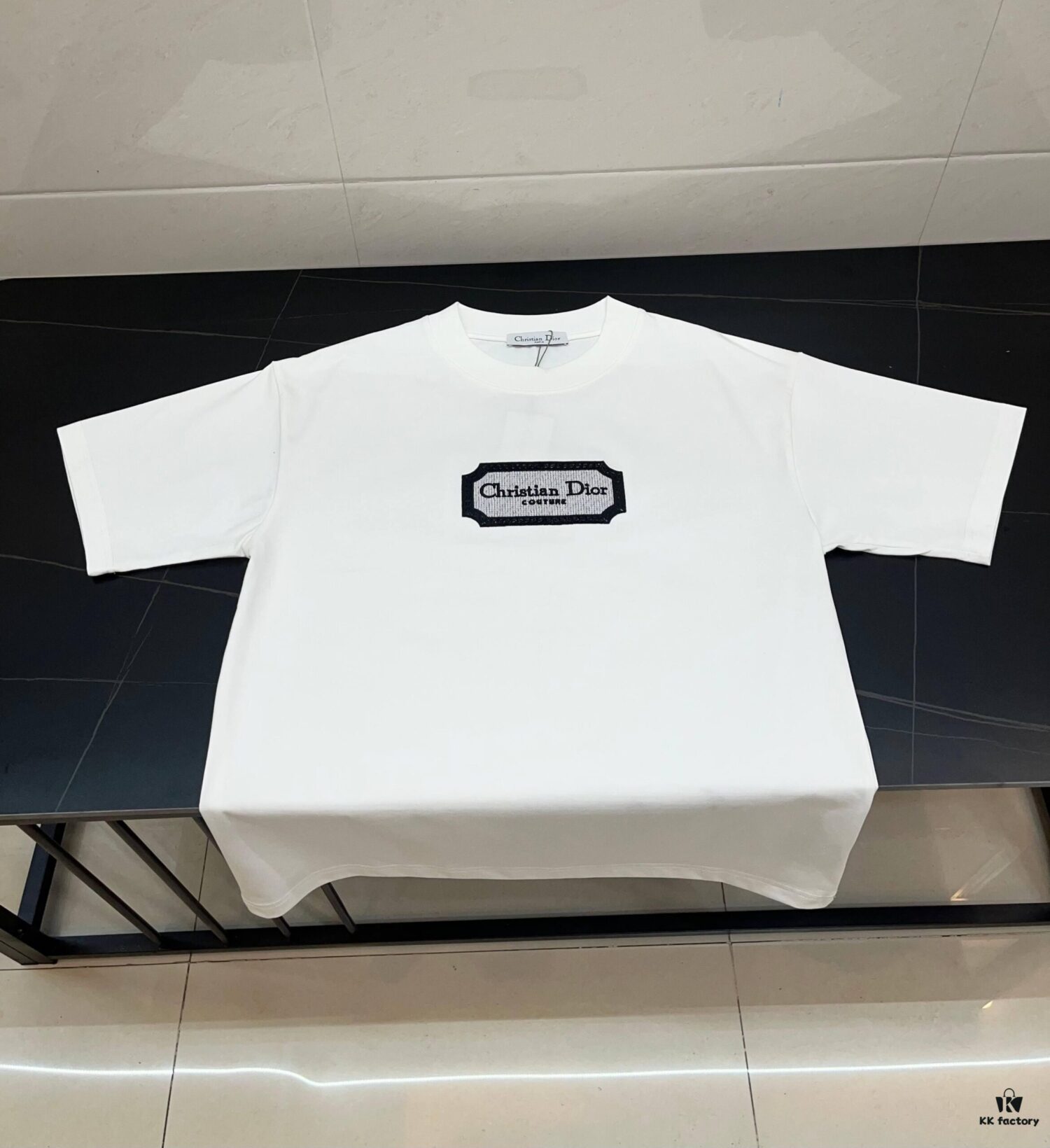 DIOR New Classic Embroidered Short Sleeve T-Shirt