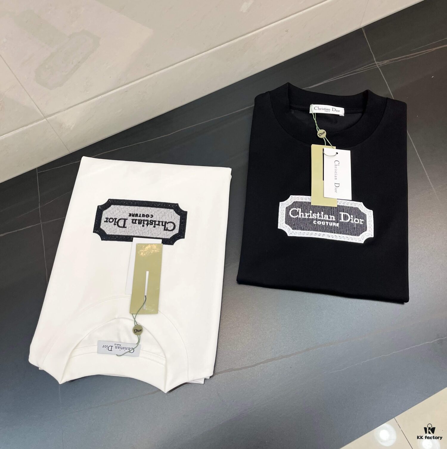 DIOR New Classic Embroidered Short Sleeve T-Shirt