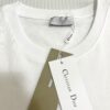 DIOR Dior Embroidered Round Neck Short Sleeve T-Shirt, 280g Double-Layer Pure Cotton Fabric, Exquisite Thousands-of-Needle Embroidery on Chest, Soft and Comfortable Fit, Premium Three-Label Version, Unisex Design