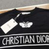 New Dior 24SS Unisex Knitwear with Butterfly Jacquard, Slim Ribbed Fit, Polo Collar Design