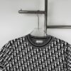 New Dior 2024 Spring/Summer CD Cotton Short Sleeve Loose T-Shirt, Knitted All-Over Print Unisex