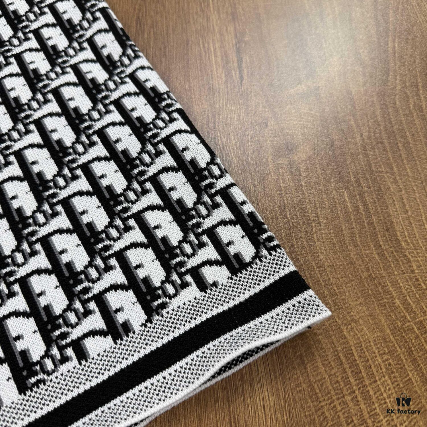 New Dior 2024 Spring/Summer CD Cotton Short Sleeve Loose T-Shirt, Knitted All-Over Print Unisex