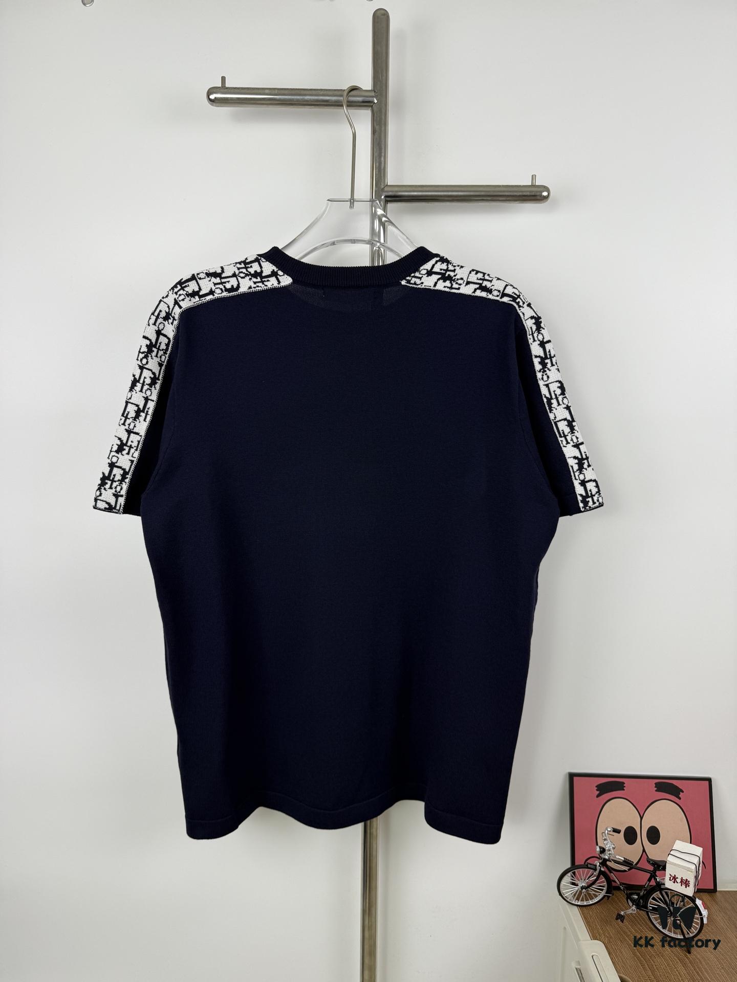 New DIOR 2024 Summer Short-Sleeve T-Shirt with Webbing Design