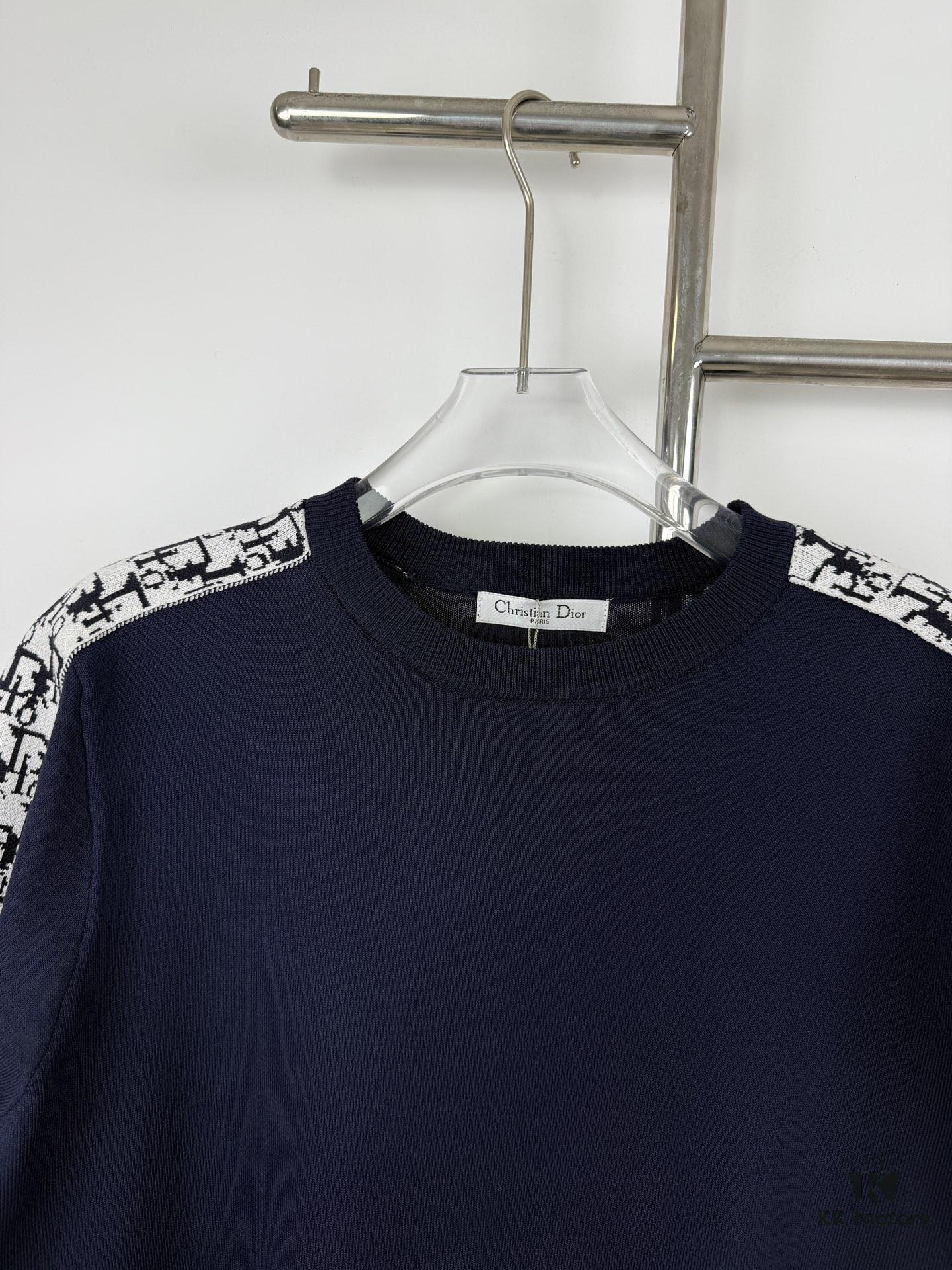 New DIOR 2024 Summer Short-Sleeve T-Shirt with Webbing Design