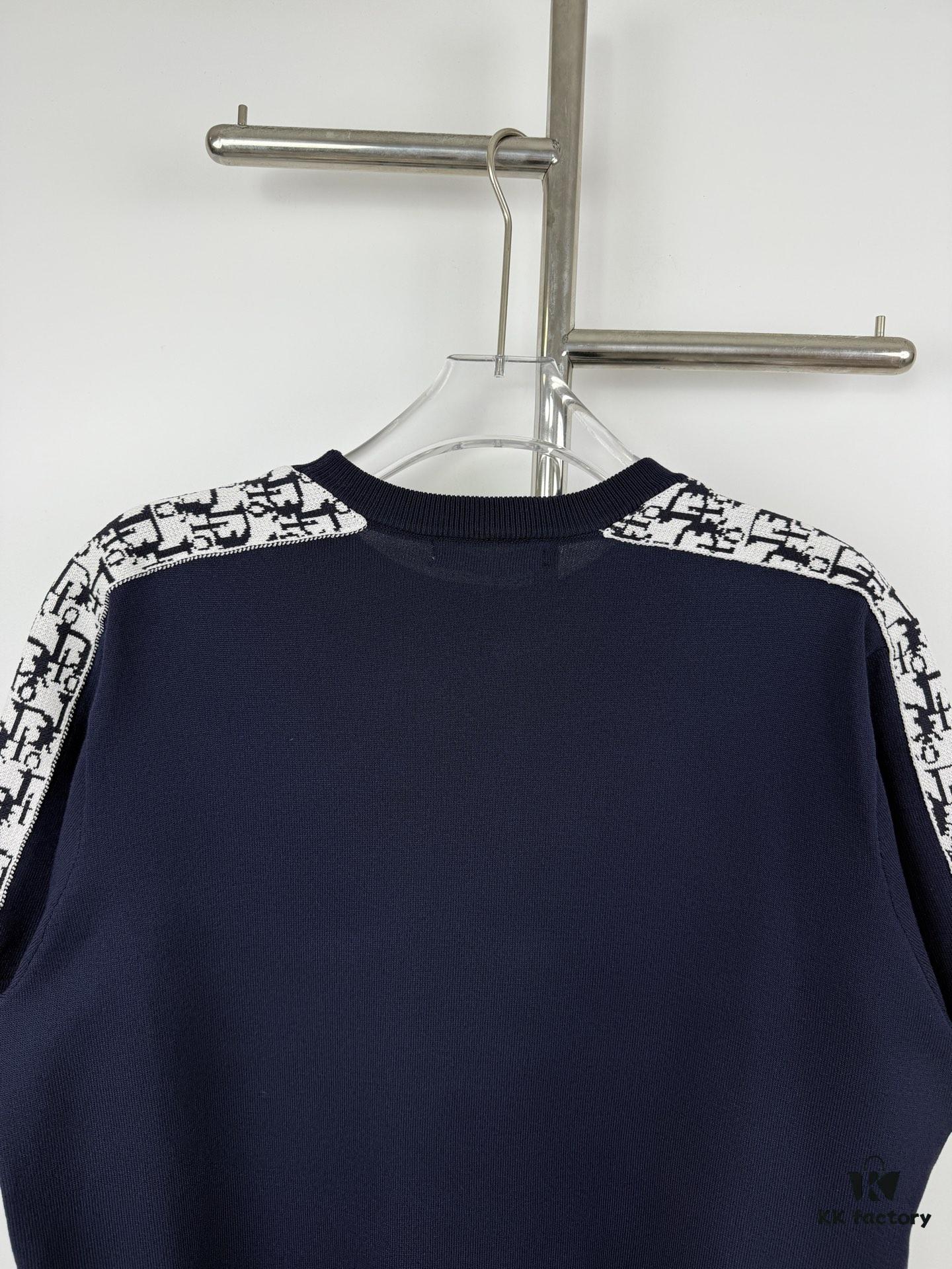 New DIOR 2024 Summer Short-Sleeve T-Shirt with Webbing Design