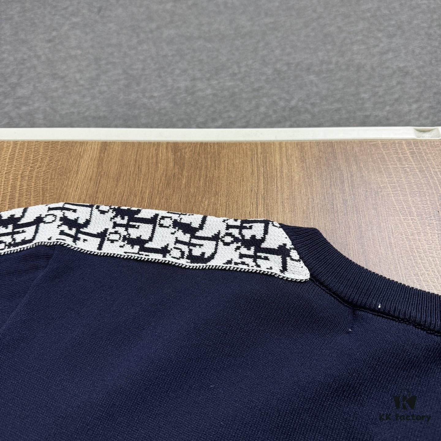 New DIOR 2024 Summer Short-Sleeve T-Shirt with Webbing Design