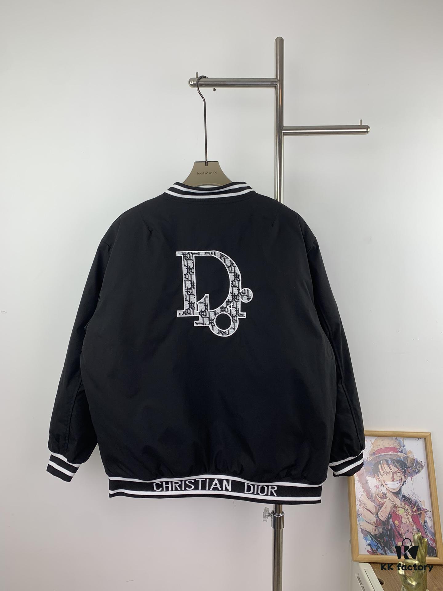DIOR 2023 SS Embroidered Back Pilot Jacket Cotton Coat