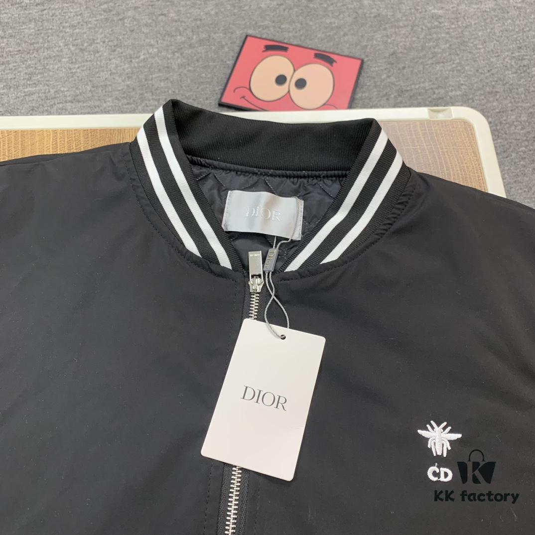 DIOR 2023 SS Embroidered Back Pilot Jacket Cotton Coat