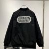 New DIOR CD23SS Embroidered Back Letter Pilot Jacket Autumn-Winter Thickened Cotton Coat Unisex
