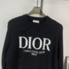 2023 DIOR Autumn-Winter New Arrival Letter Jacquard Crew Neck Sweater Unisex Stylish Soft Knitwear