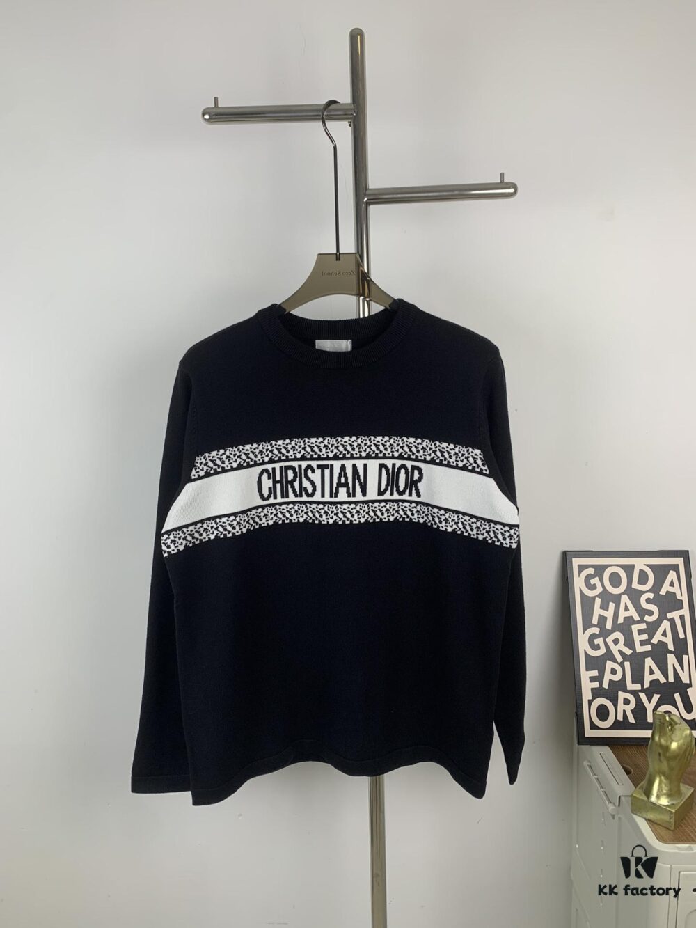 New Dior DIOR 2024 Latest Jacquard Knit Long Sleeve Sweater Unisex