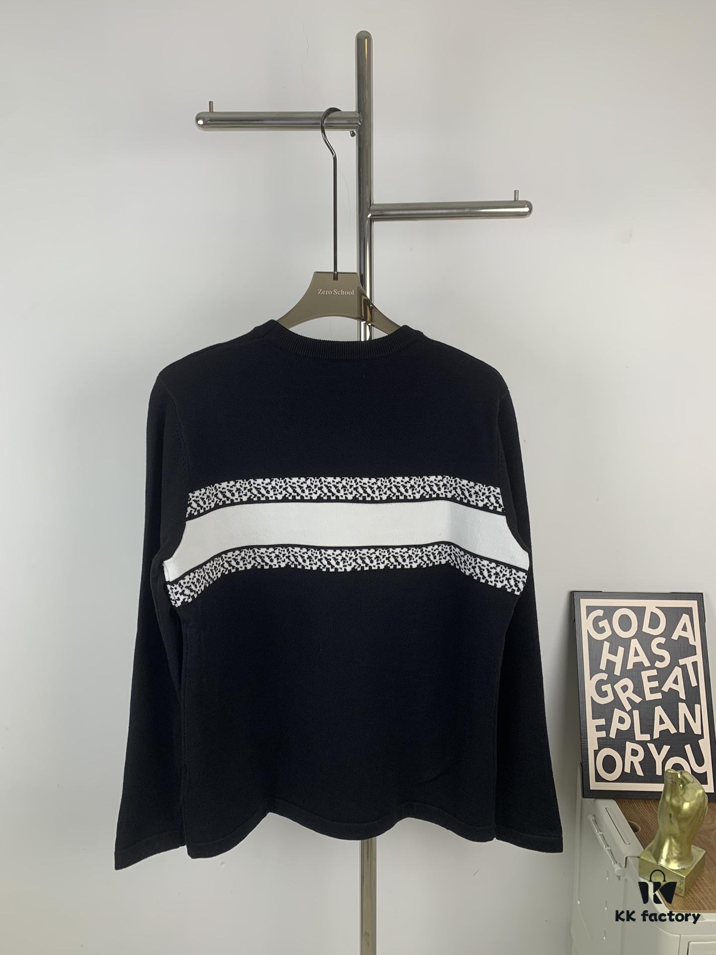 New Dior DIOR 2024 Latest Jacquard Knit Long Sleeve Sweater Unisex