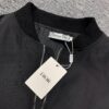 New Dior CD2024SS Embroidered Back Pilot Jacket in Black - Unisex Flat Embroidery Craftsmanship