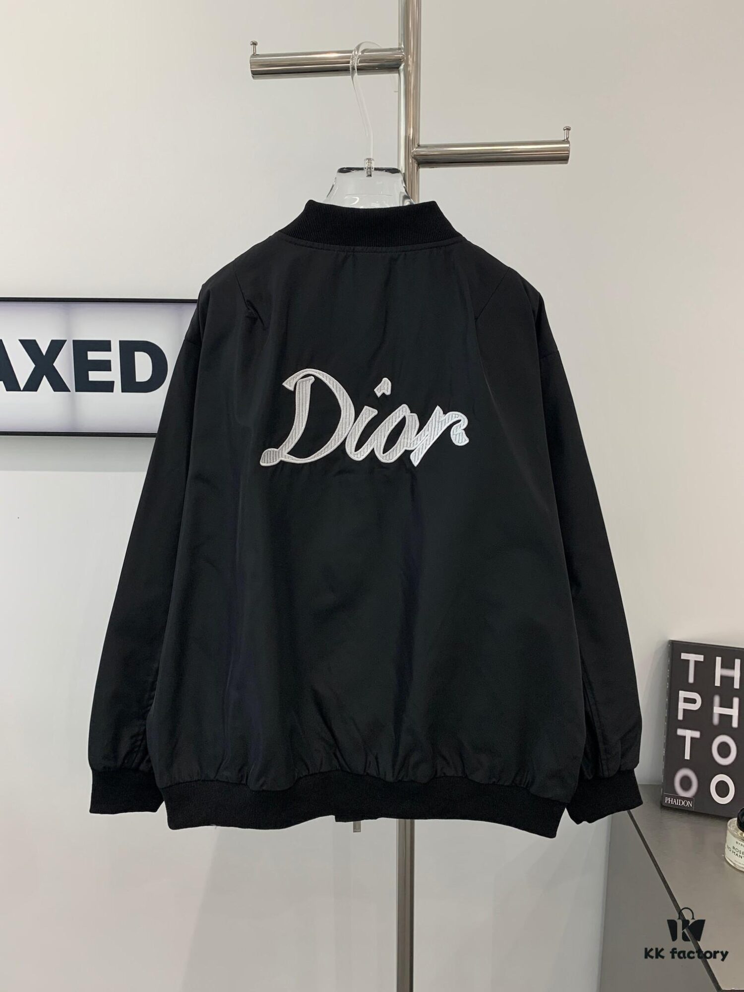 New DIOR Dior CD2023SS Embroidered Pilot Jacket with Back Cursive Logo Unisex