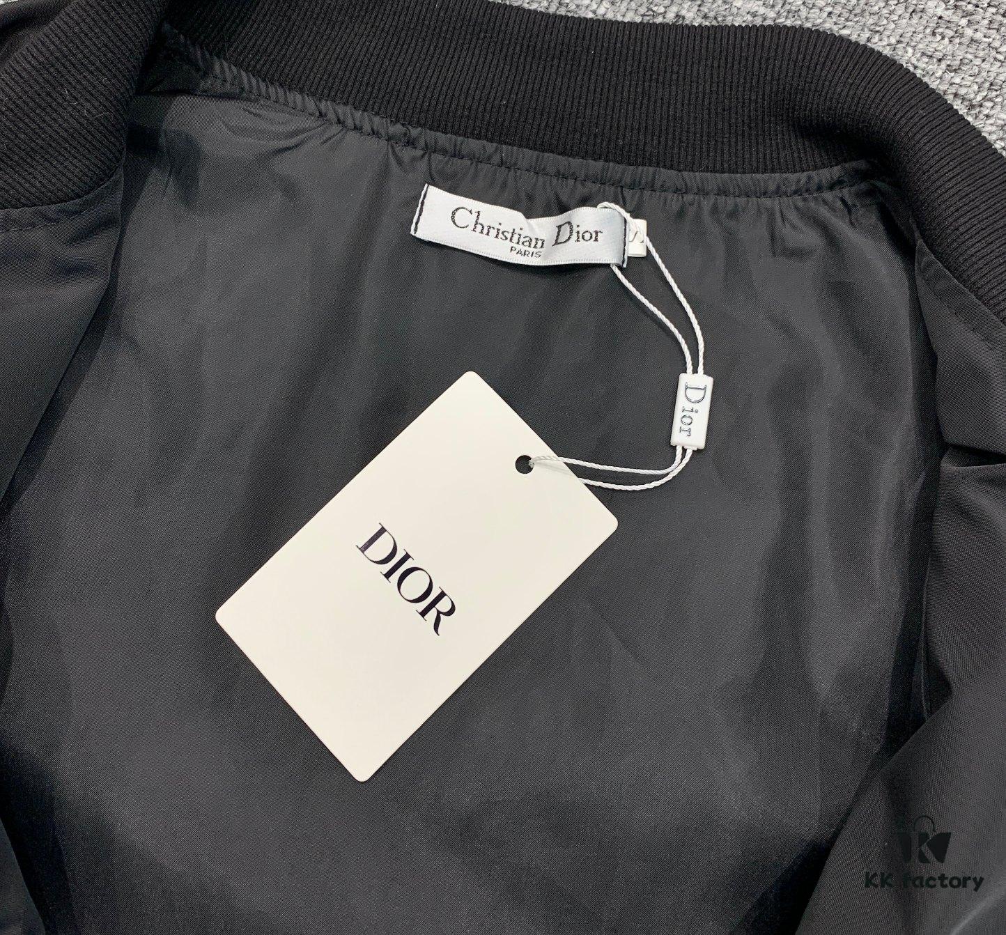 New DIOR Dior CD2023SS Embroidered Pilot Jacket with Back Cursive Logo Unisex