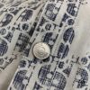 New Dior Classic Logo Print Washed Denim Shirt Unisex Casual Jacket