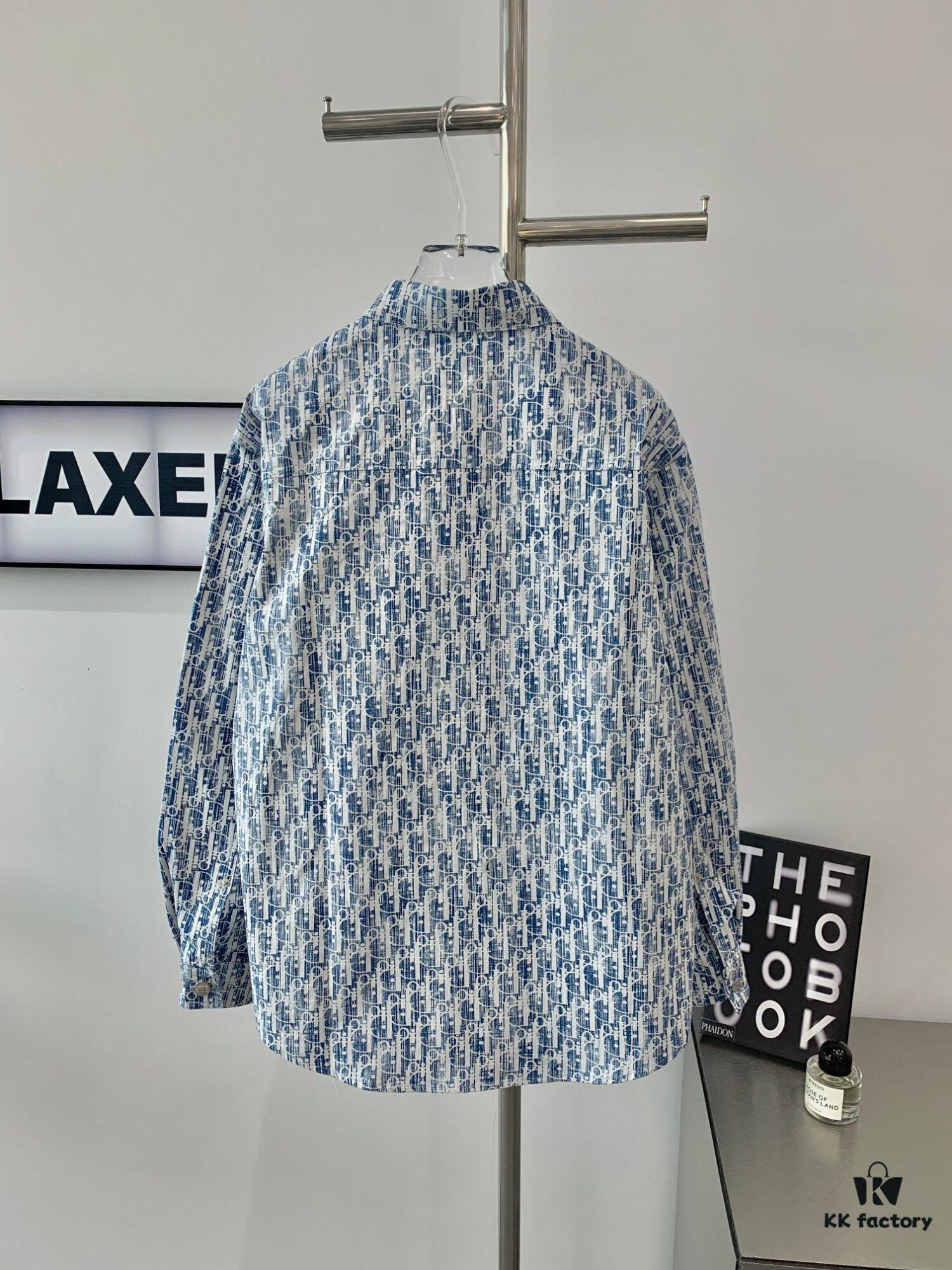 New Dior✖️Stussy Denim Shirt Jacket with Signature Oblique Print