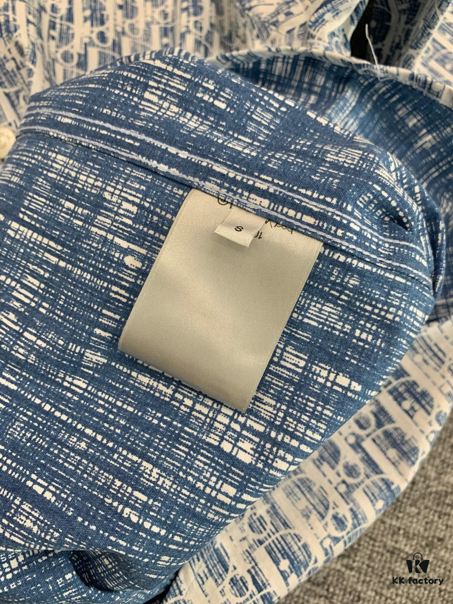 New Dior✖️Stussy Denim Shirt Jacket with Signature Oblique Print