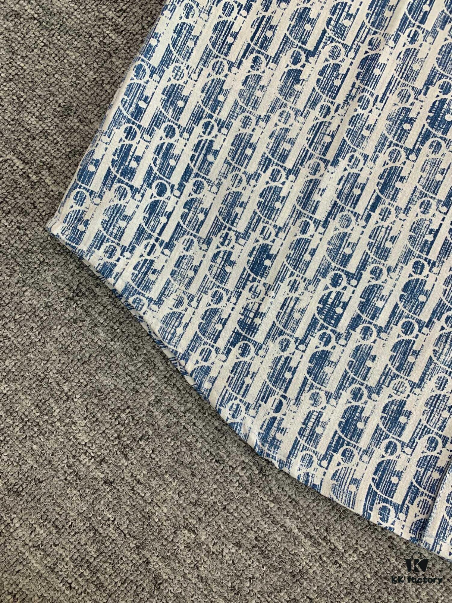 New Dior✖️Stussy Denim Shirt Jacket with Signature Oblique Print