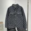 New Dior Jacquard Print Shirt Jacket with Patch Pocket