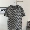 New Dior 2024 Spring/Summer CD Cotton Short-Sleeve Loose T-Shirt Knitted All-Over Print Unisex